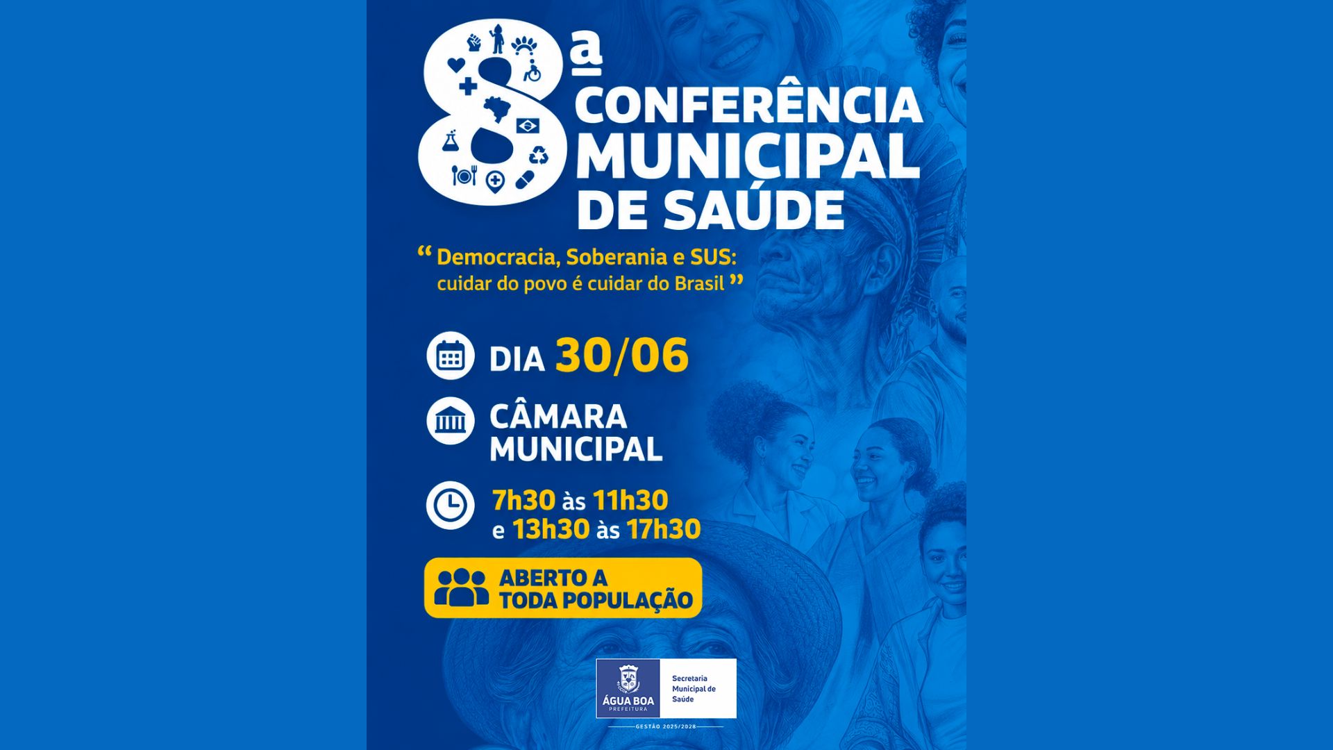 Conferência Municipal de Saúde abre espaço para a população contribuir com o futuro da saúde em Água Boa 