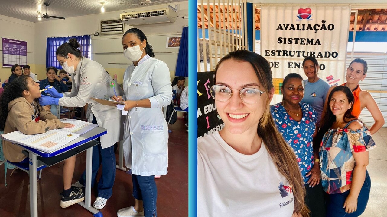 Equipe da ESF Guarujá realiza saúde na escola e atendimento domiciliar