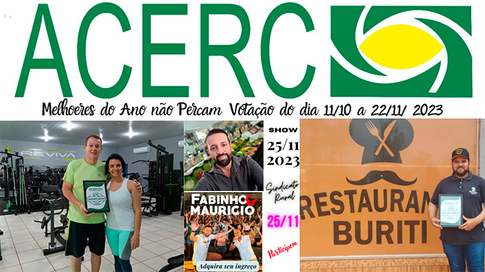 Associação Comercial e Empresarial de Ribeirão Cascalheira, (ACERC) comemoram os resultados positivos de 2023