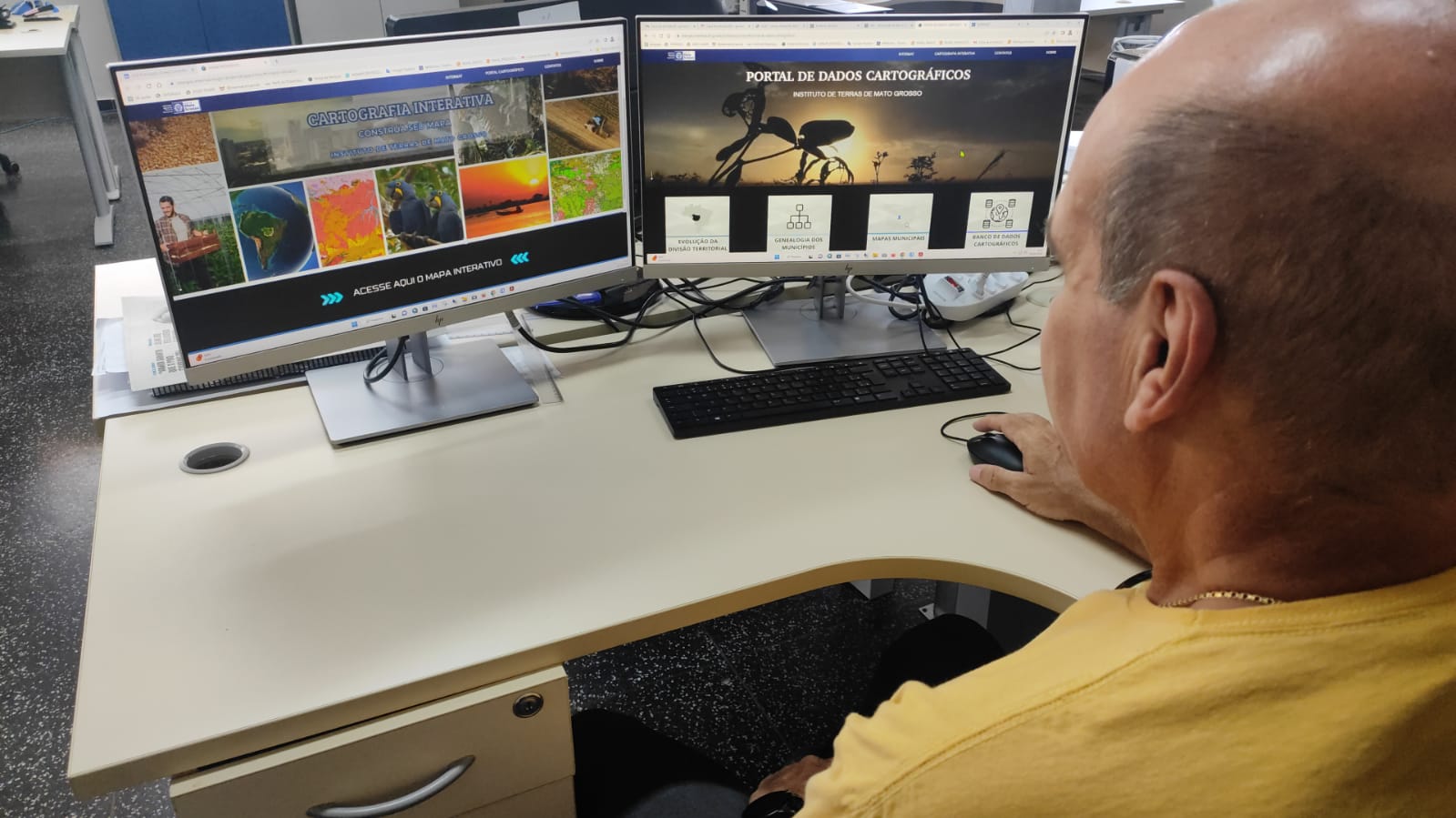 Site foi criado pelos servidores da Diretoria de Cartografia e Acervo Fundiário