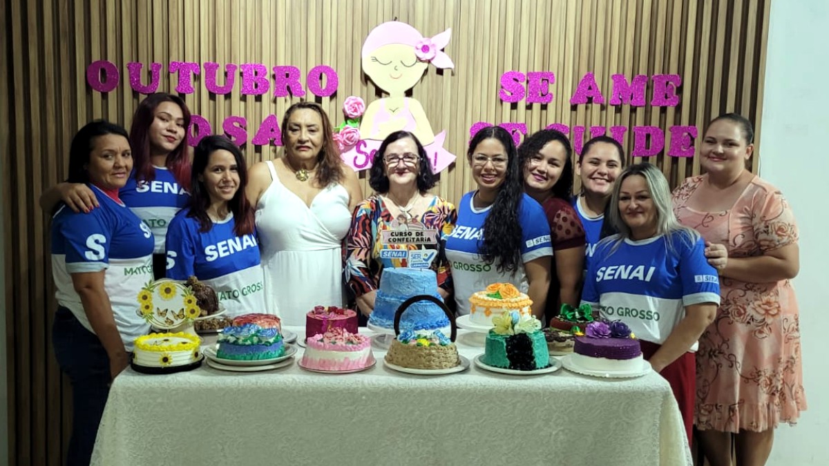 Encerramento do Curso de Confeitaria do SENAI na Assistência Social