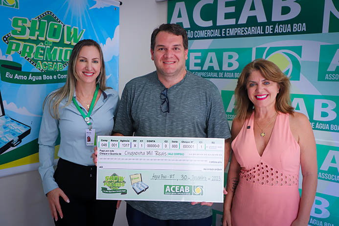 ACEAB entrega prêmio de R$50.000 ao ganhador Hermes Ferracini Junior - veja vídeo
