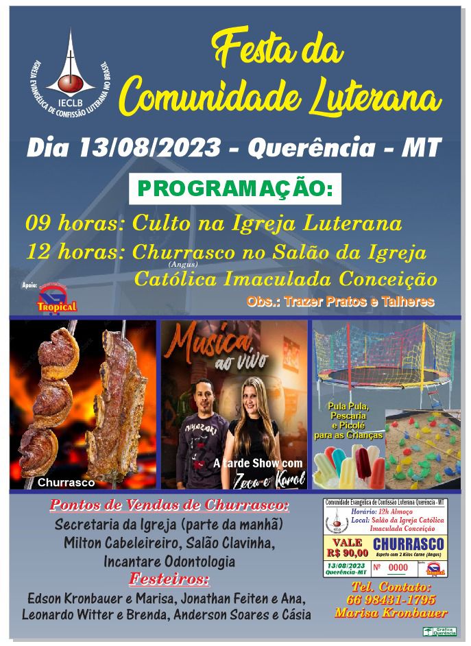 Festa da Comunidade Luterana é nesse domingo - veja vídeo