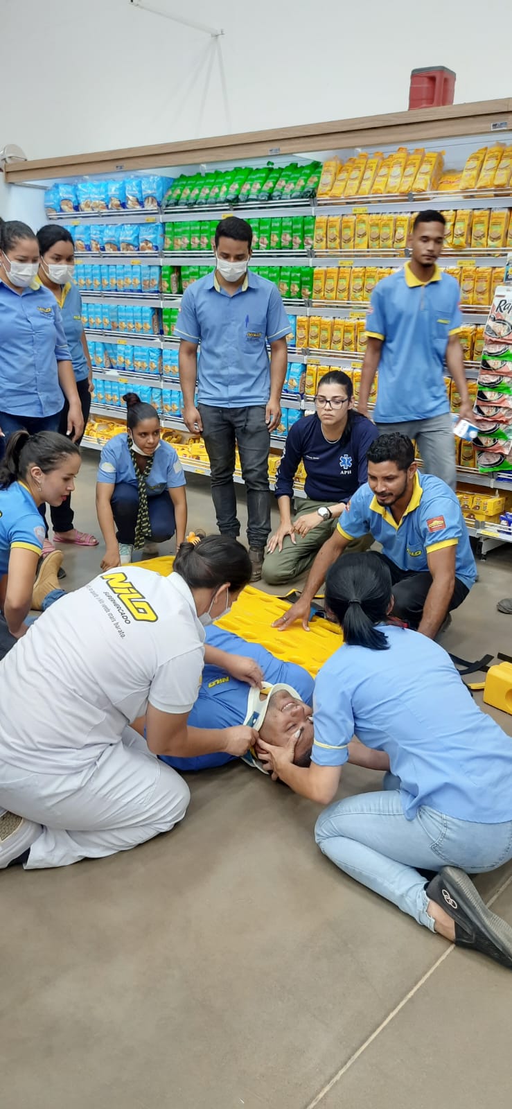 Reprodução Ascom Nilo Supermercado Nilo investe em Treinamento de Brigada de Incêndio