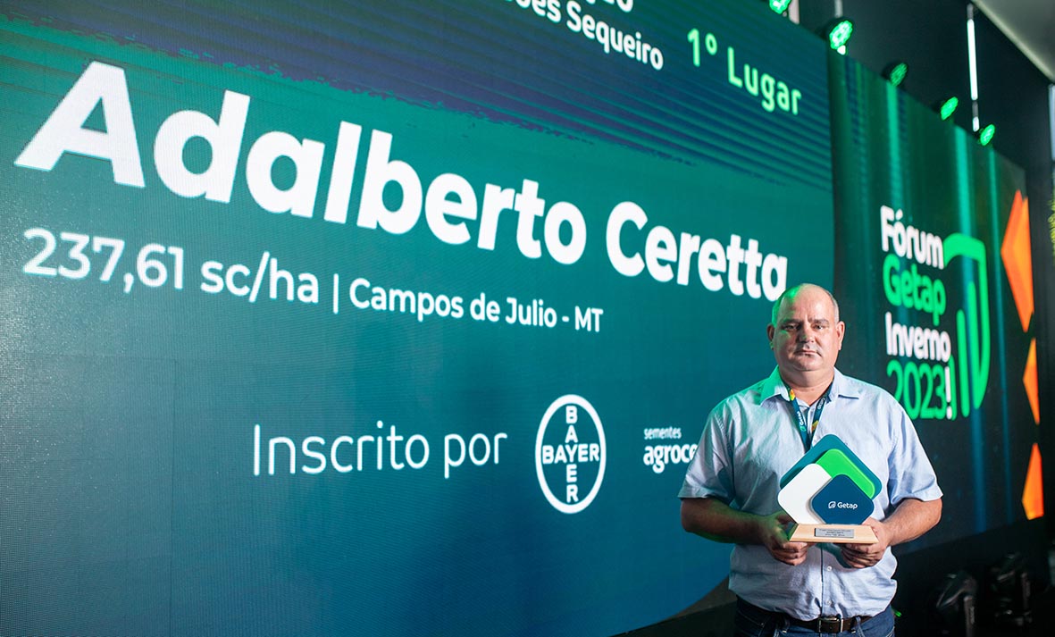 Produtor de Mato Grosso é campeão nacional colhendo 237 sacas de milho por hectare