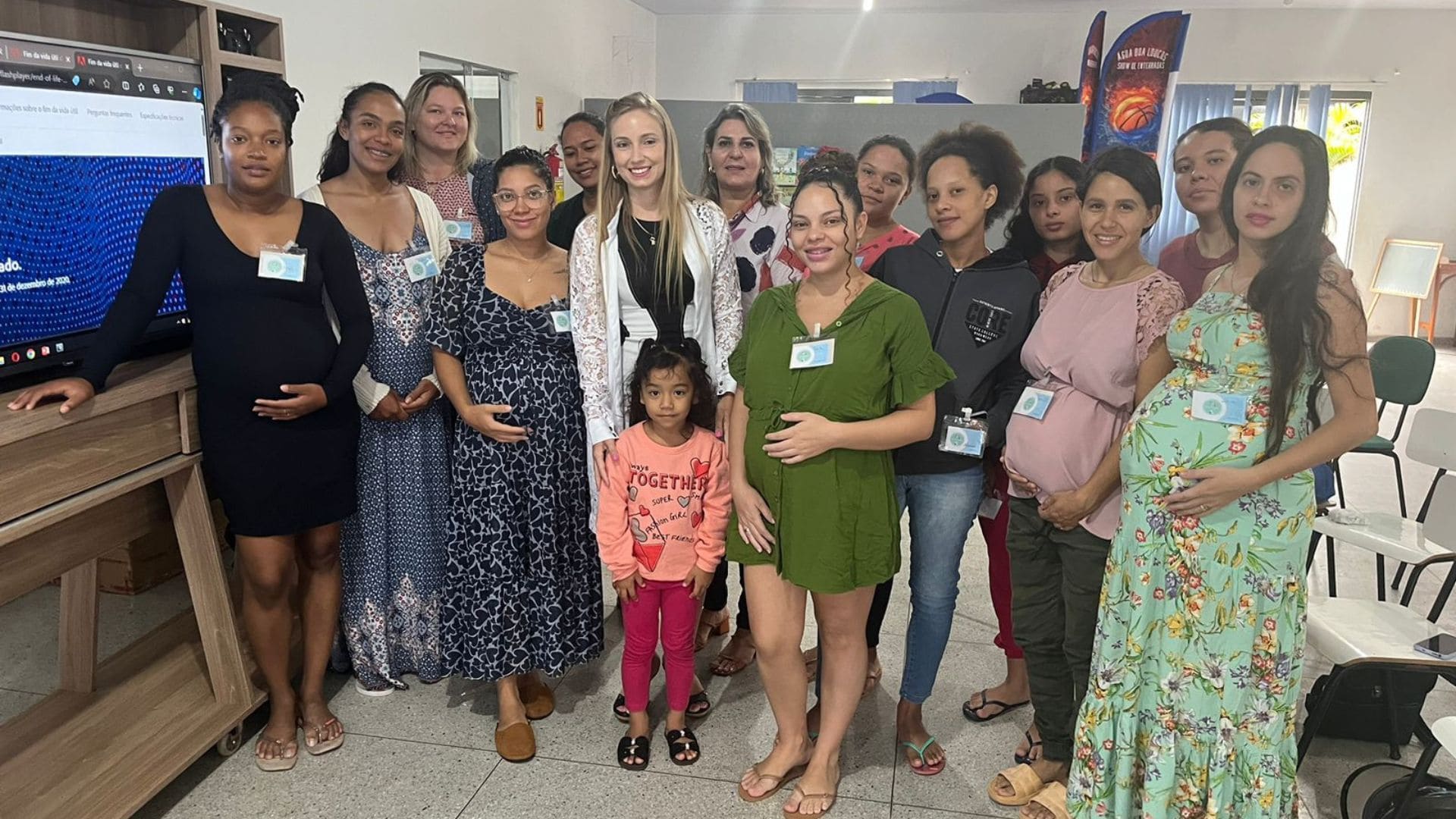 Gestantes recebem palestra de ginecologista no Cantinho da Cegonha