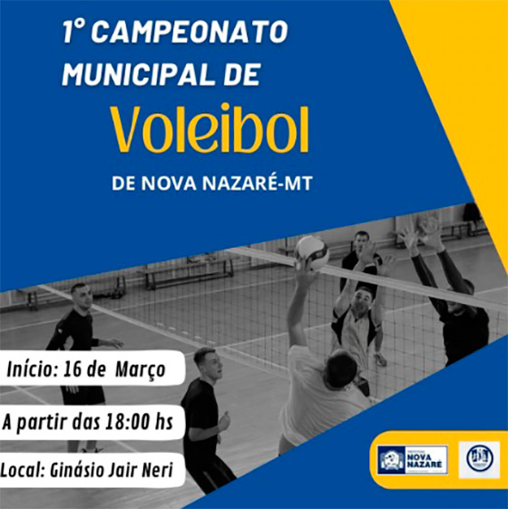 1° Campeonato de voleibol de Nova Nazaré