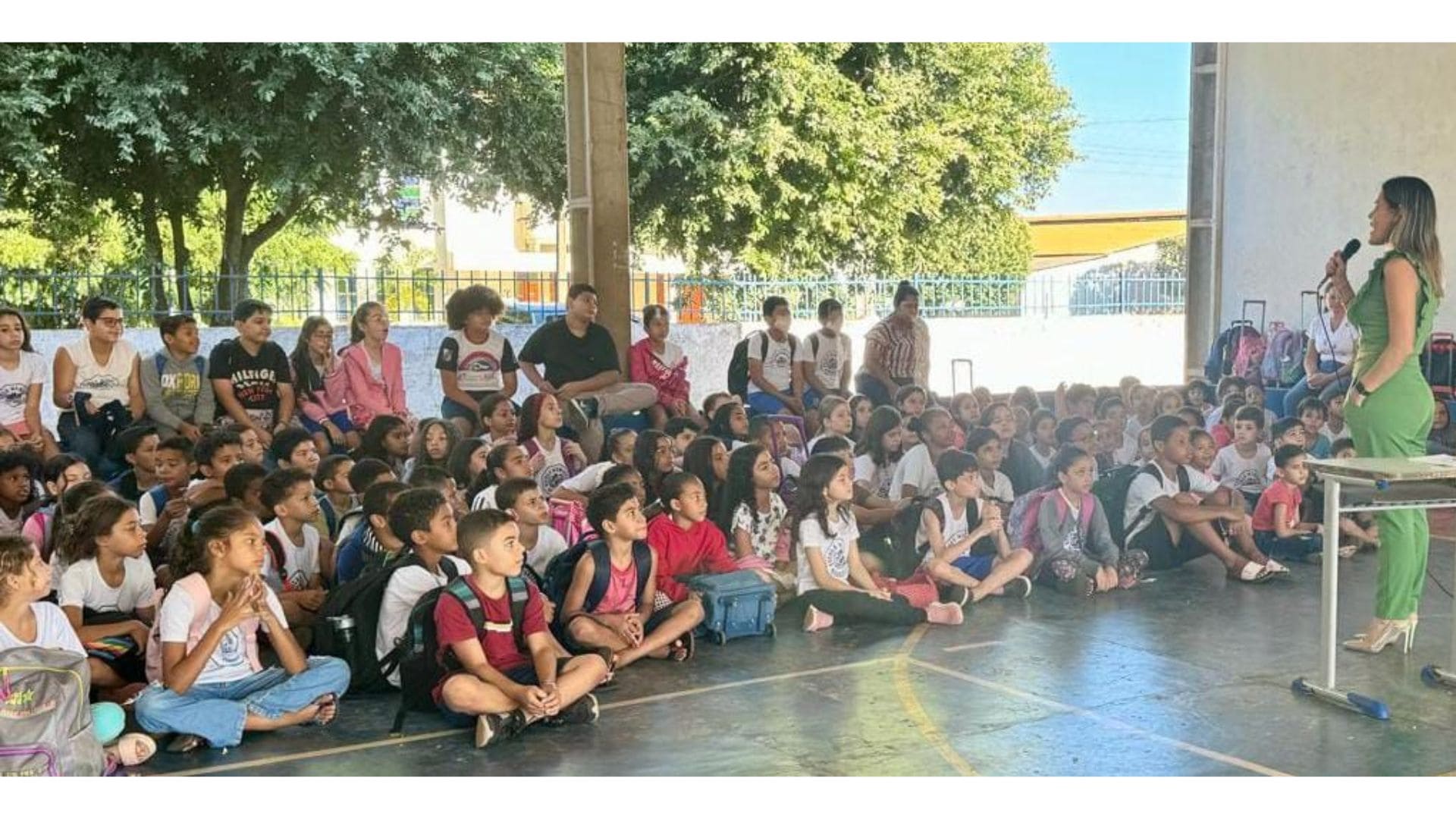 Equipe da ESF Guarujá realiza palestras sobre Dengue em escolas