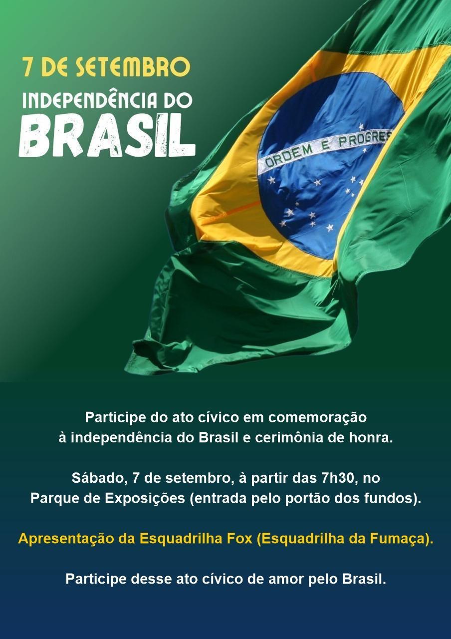 Água Boa celebra Independência com ato cívico e apresentação da Esquadrilha da Fumaça
