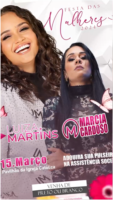 Noite das Mulheres: Evento Imperdível com Luiza Martins e DJ Márcia Cardoso