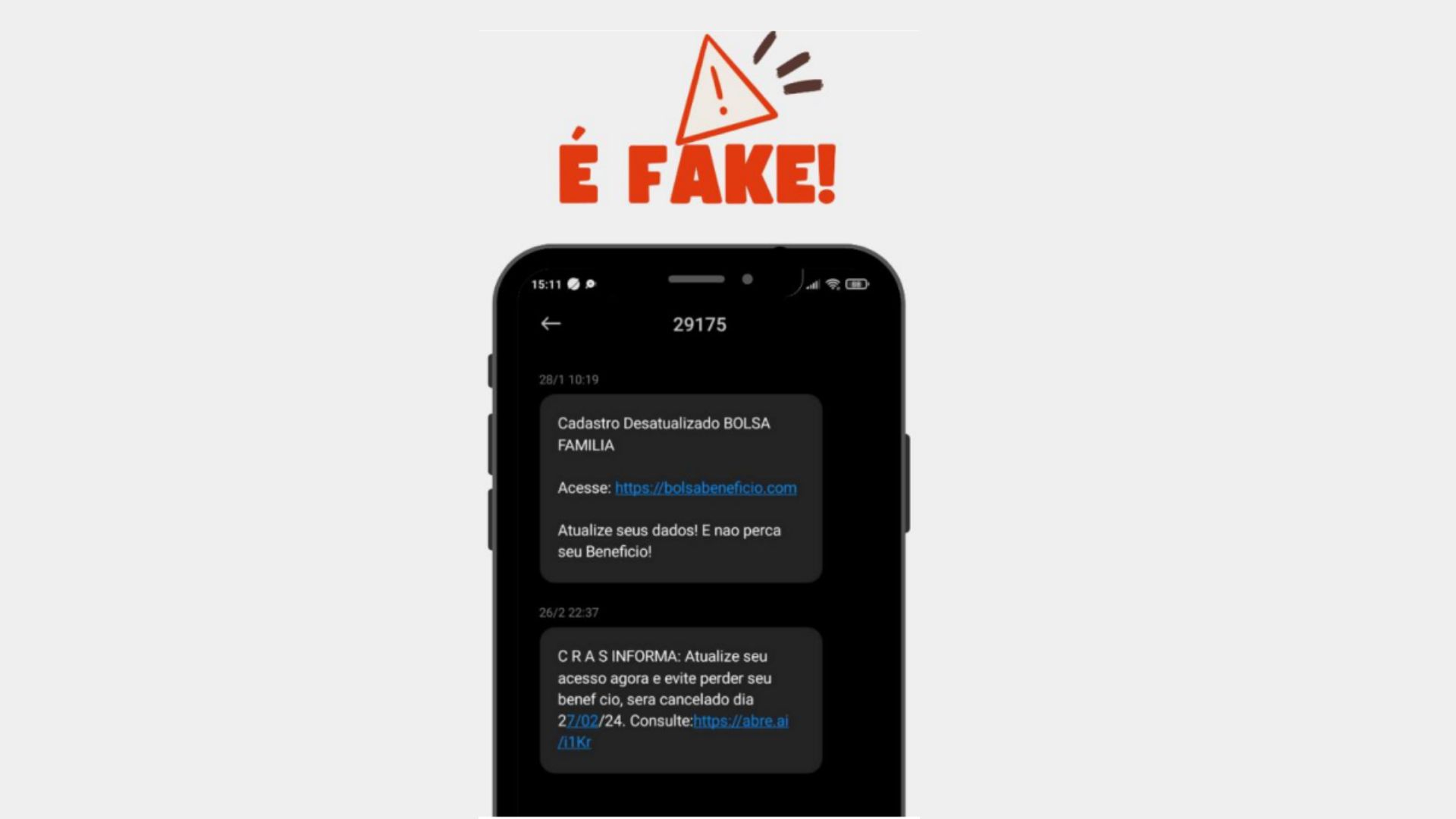 Alerta: mensagens de atualização do Cadastro Único pela internet são tentativas de GOLPE