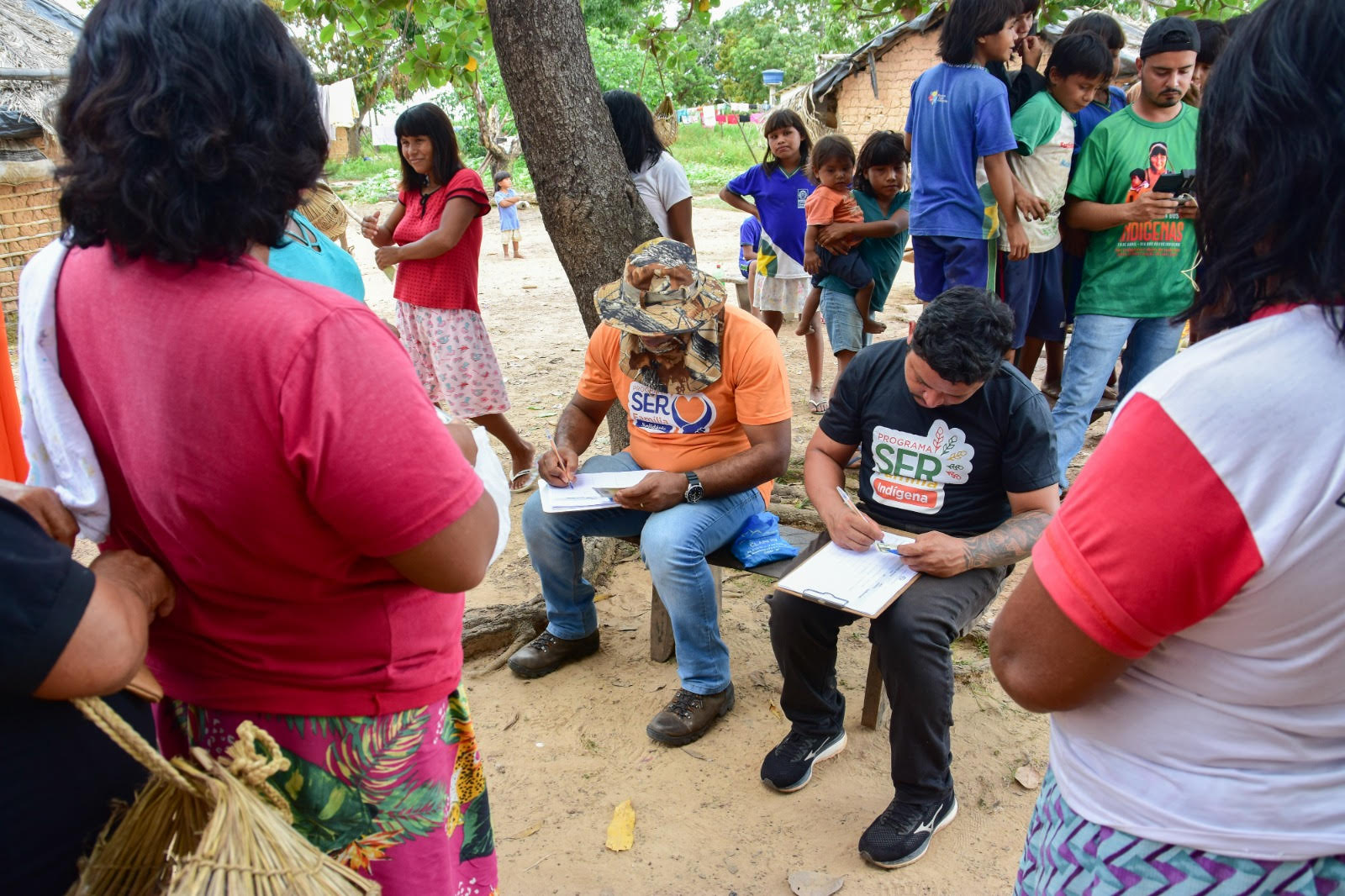 Setasc realiza busca ativa em aldeias Xavantes para inserção no SER Família