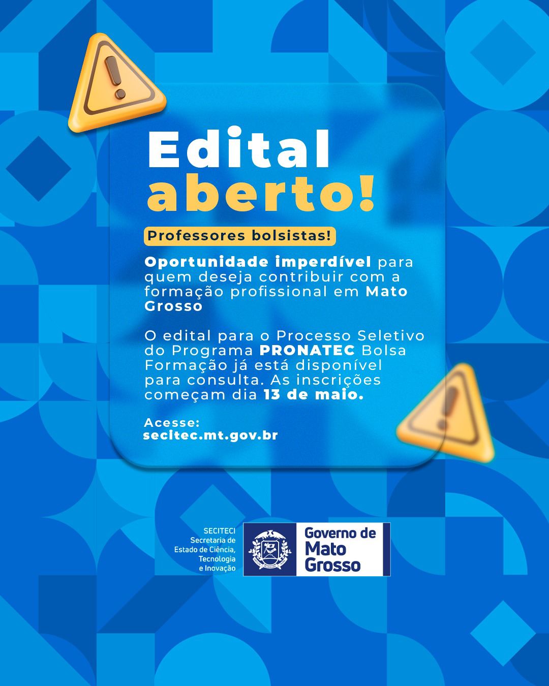 Seciteci abre inscrições para professores