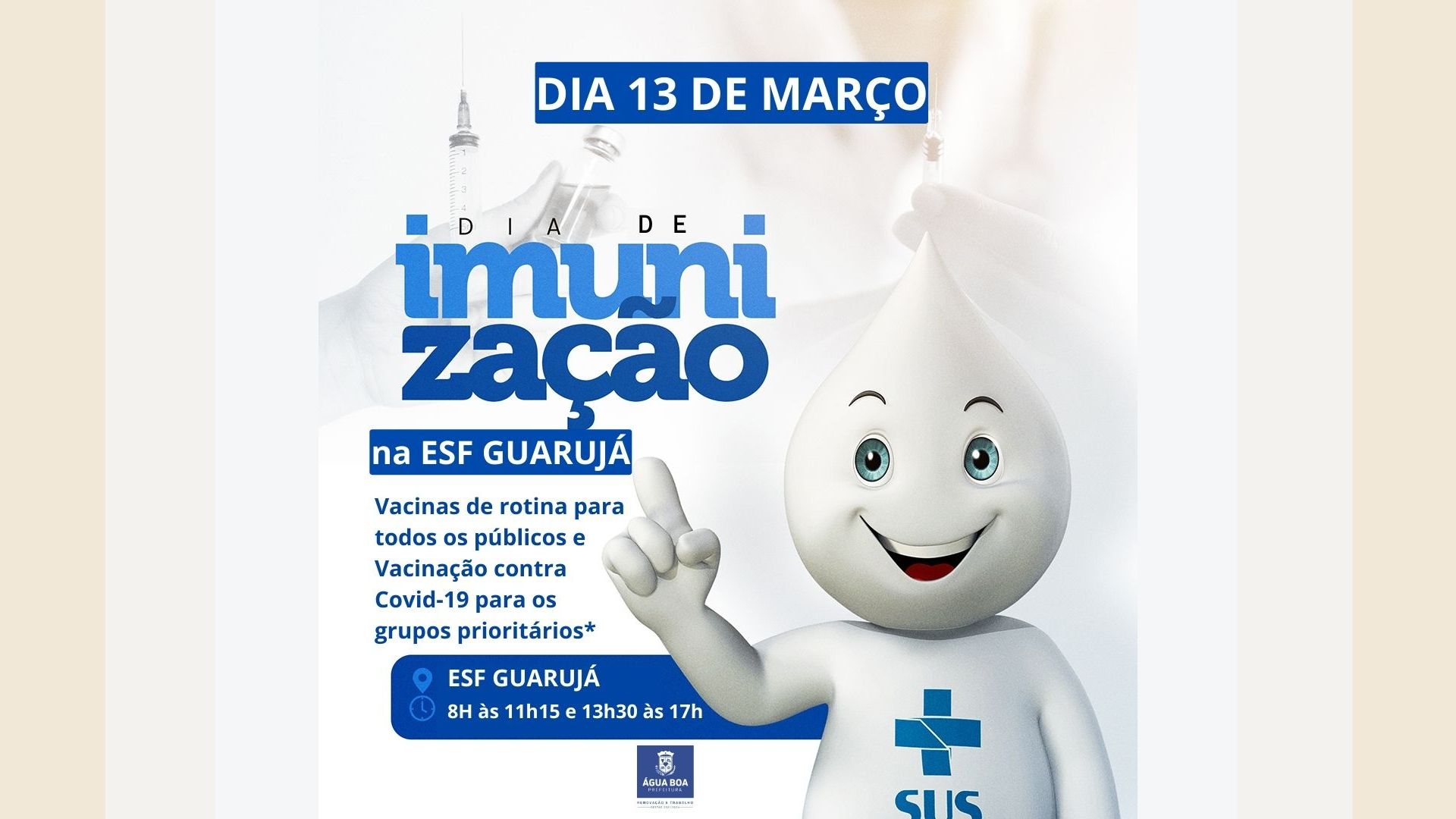 Multivacinação de rotina e Covid na ESF Guarujá