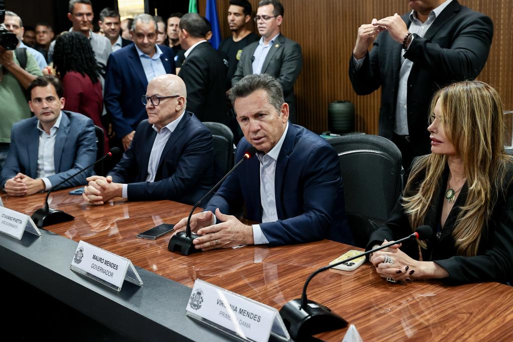 Governador lança pacote de medidas para combater crime organizado em MT