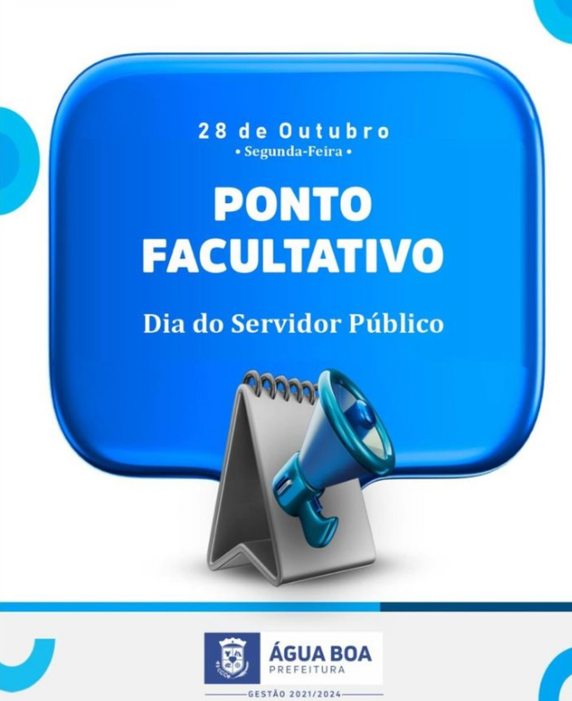 Hoje é Ponto Facultativo em homenagem ao Dia do Servidor Público em 28/10