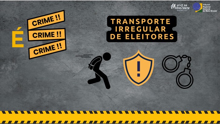 Transporte irregular de eleitores é crime