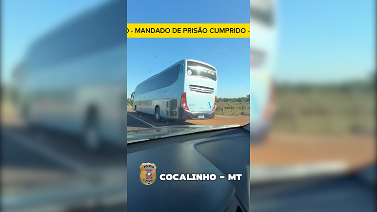 PJC cumpre mandado de prisão por homicídio na MT-326, em Cocalinho - VEJA VÍDEO