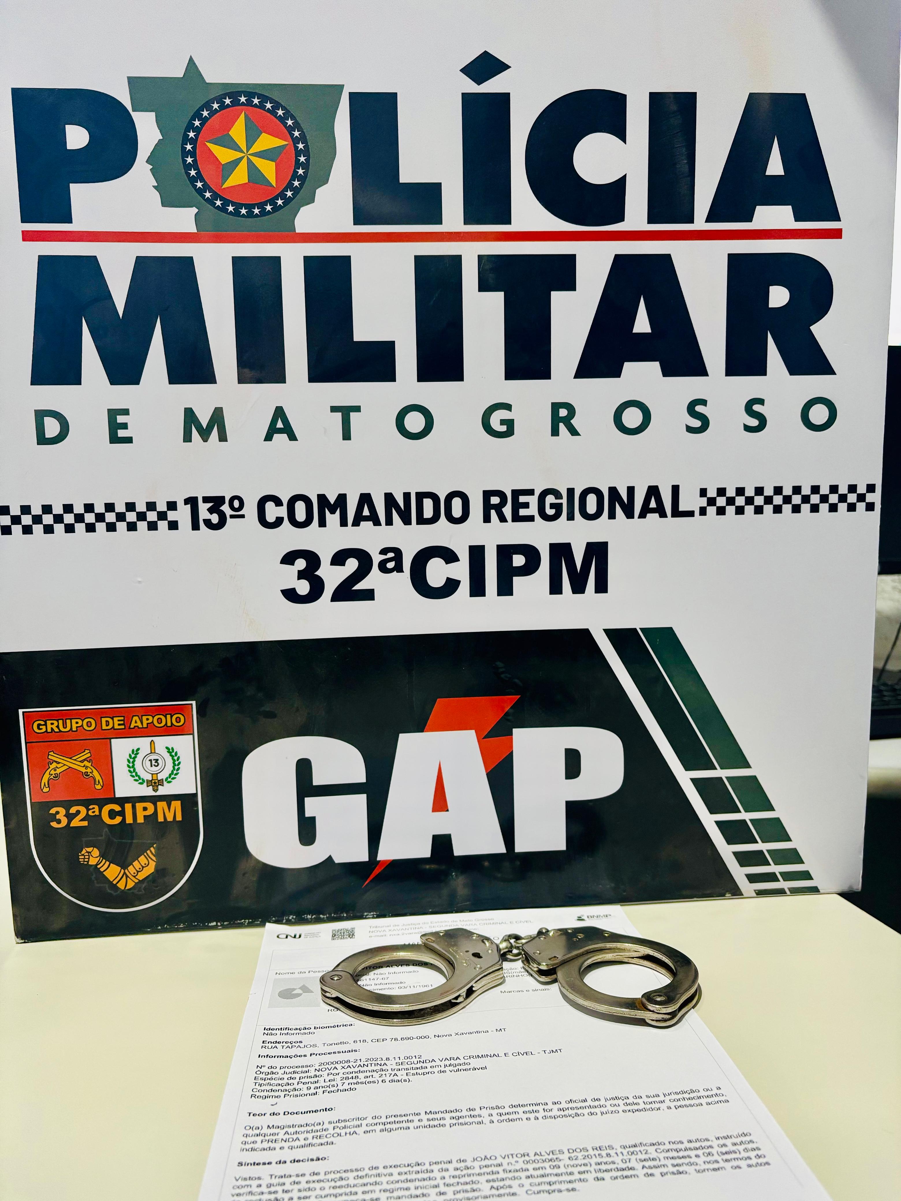 Suspeito com mandado em aberto é preso em Nova Xavantina durante Operação Tolerância Zero