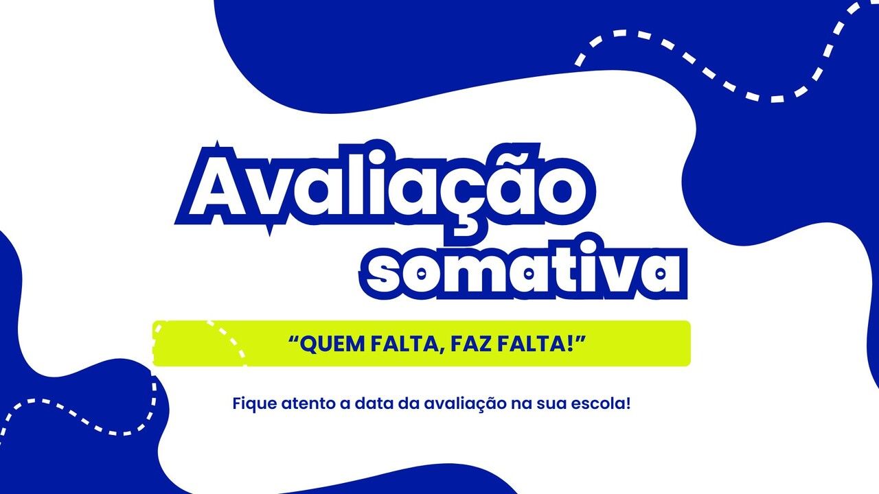 Avaliação Somativa 2025 será realizada entre os dias 7 e 17 de outubro em todas as escolas municipais e estaduais de Água Boa