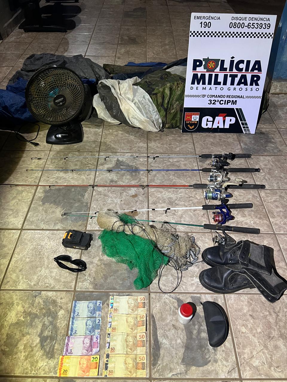 PM recupera objetos furtados em chácara