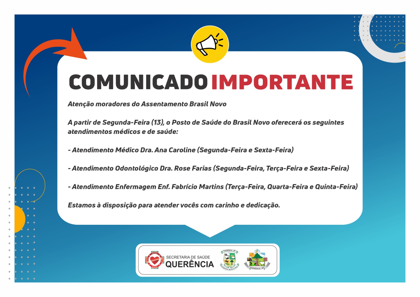 FOTO REPRODUÇÃO Comunicado Importante para os Moradores do Assentamento Brasil Novo