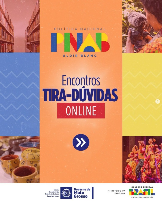 Foto Reprodução Encontros online auxiliam Agentes Culturais nas inscrições dos Editais da PNAB