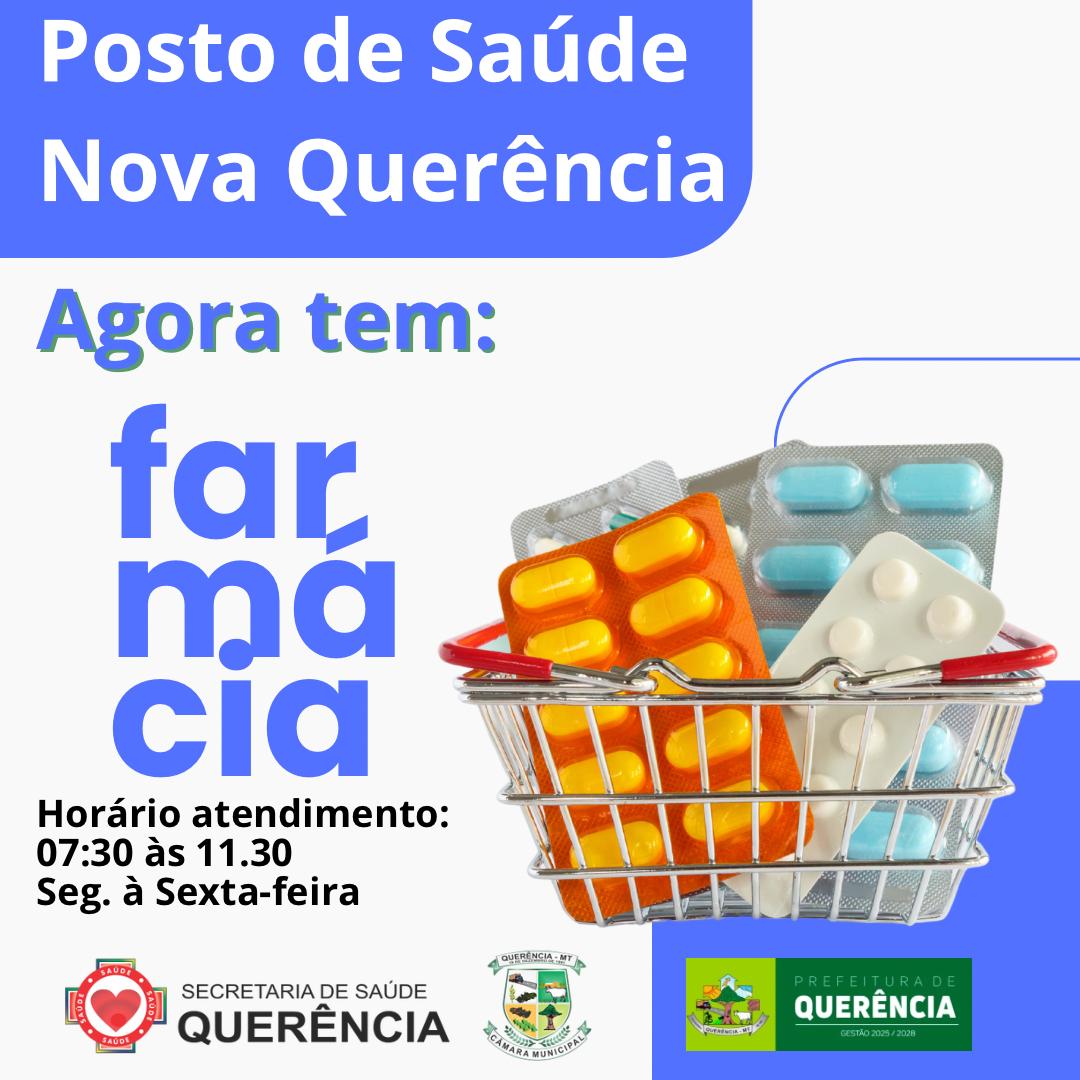 Foto Reprodução Nova farmácia no posto de saúde do bairro Nova Querência amplia acesso a medicamentos