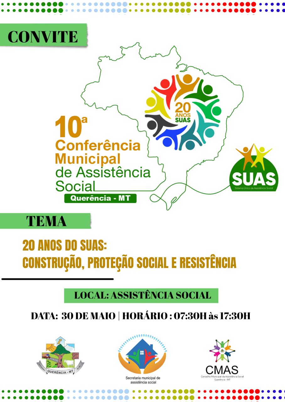 Querência realiza 10ª Conferência Municipal de Assistência Social com foco nos 20 anos do SUAS