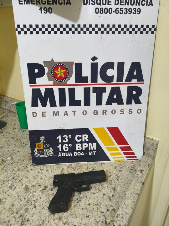PM localiza simulacro de pistola Glock com suspeito no Bairro Universitário