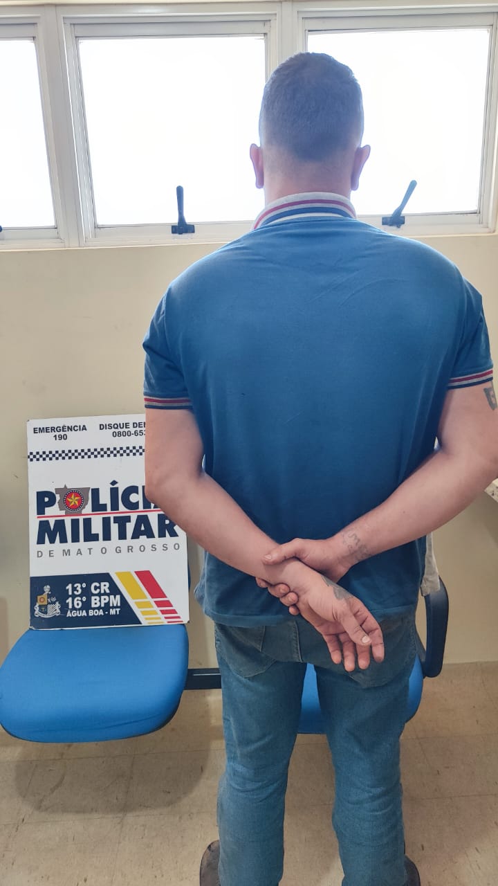 PM localiza homem com Mandado de Prisão em aberto