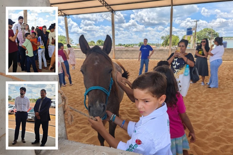 MPMT participa da aula inaugural do projeto de equoterapia em Campinápolis/Novo S. Joaquim