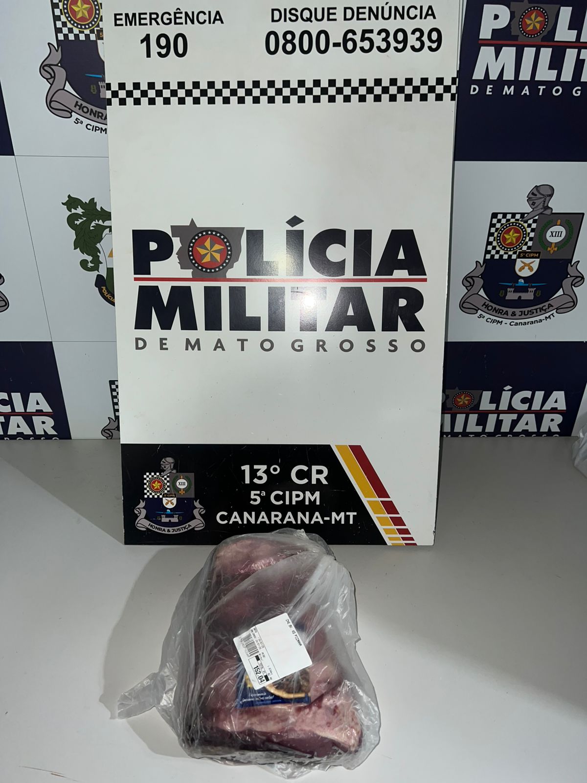 Usuário de entorpecentes furta peça de picanha, mas é preso