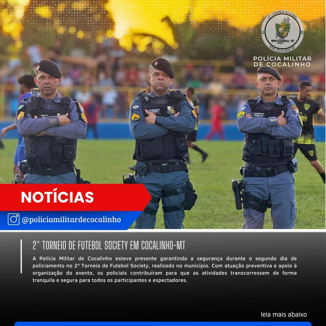 PM realiza segurança durante II Torneio de Futebol Society