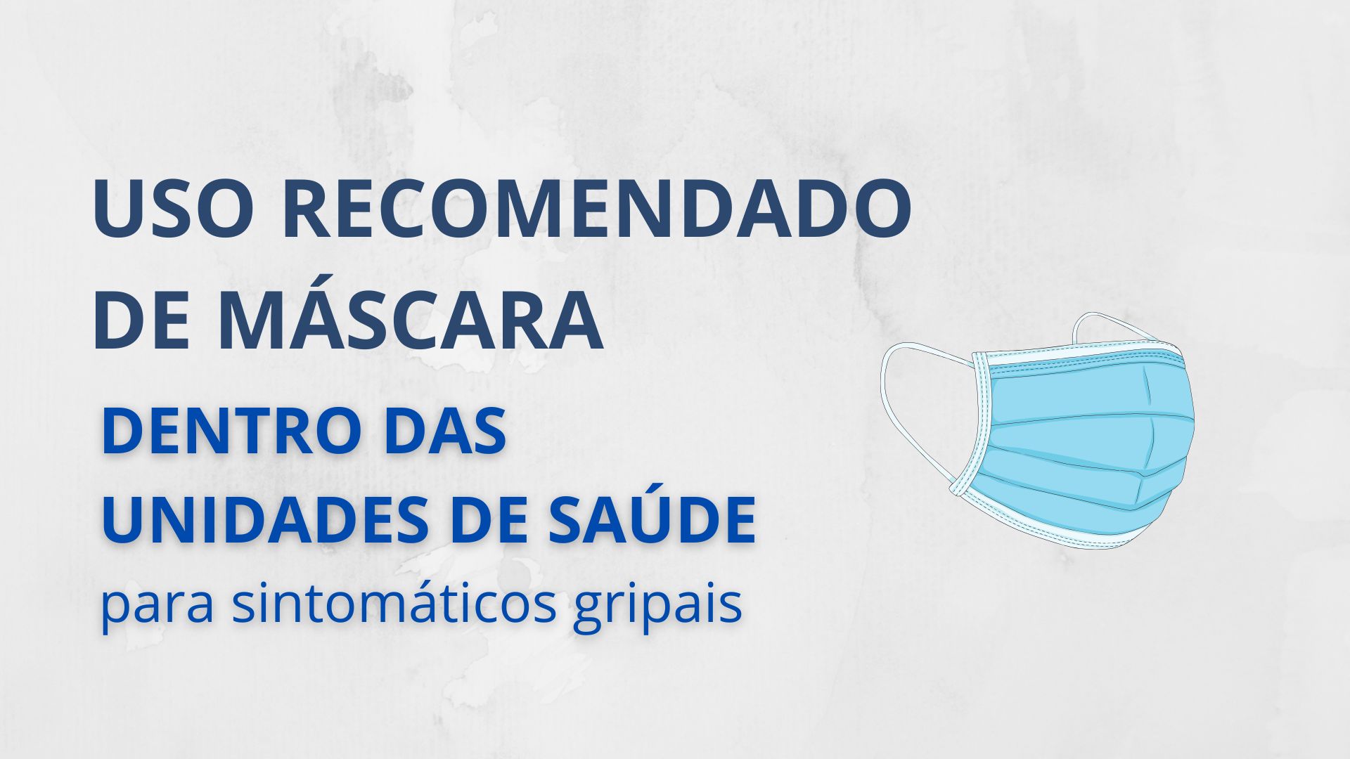 Secretaria de Saúde recomenda uso de máscara para sintomáticos gripais e reforça importância da vacinação