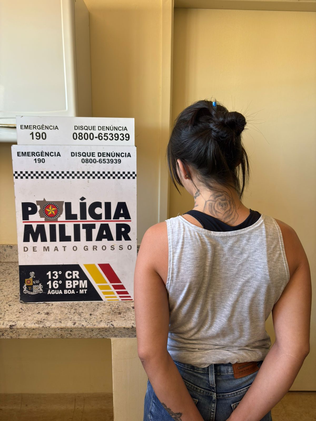 PM em colaboração com PJC, localiza mulher com Mandado de Prisão em aberto