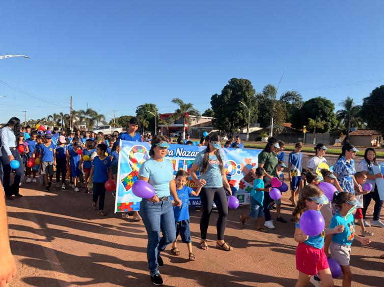 Caminhada e ações marcam dia de conscientização sobre o autismo em Nova Nazaré 