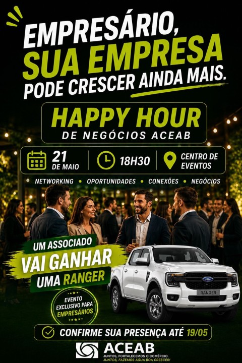 Happy Hour de negócios ACEAB