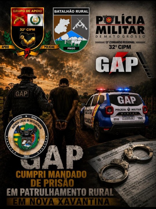 PM cumpre mandado de prisão 