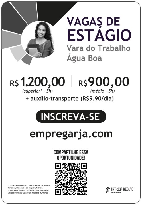 Vara do Trabalho abre vaga para estágio