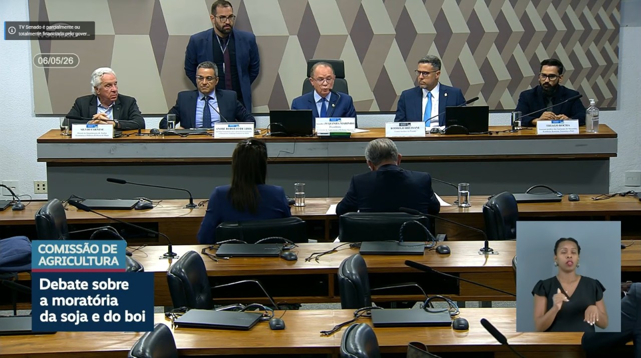 Famato critica moratórias da soja e do boi em audiência no Senado Federal