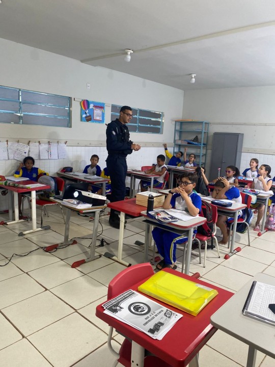 Palestra do PROERD em Nova Xavantina