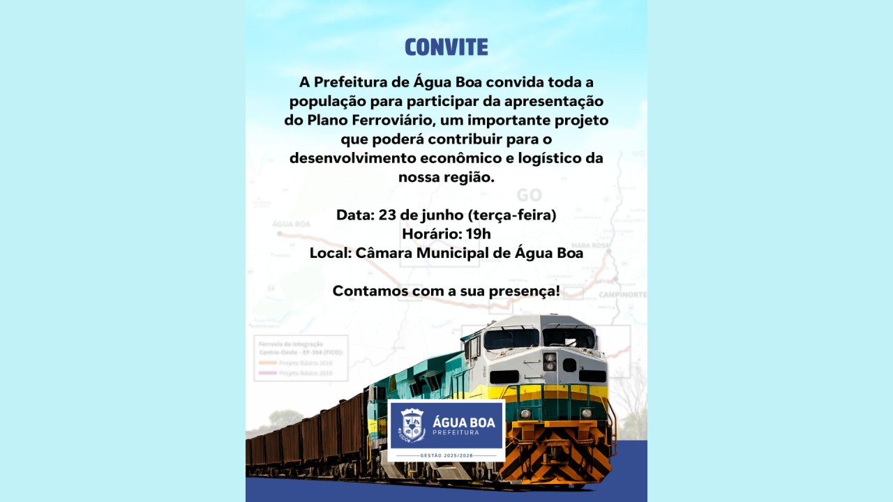 Prefeitura apresentará o Plano Ferroviário