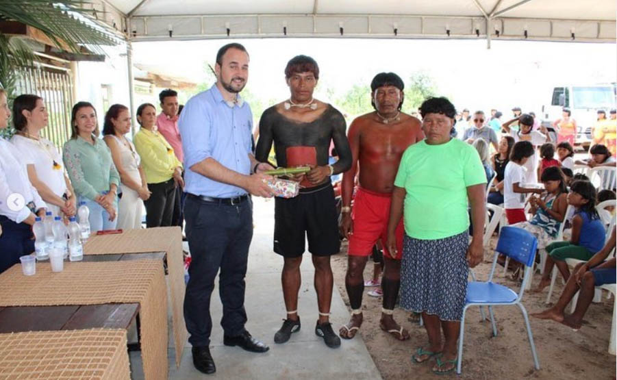 inauguracao escola municipal aldeia serra nova 2