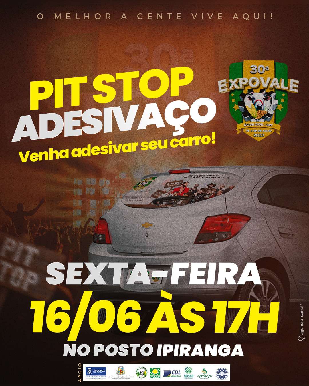 5 Pit Stop da 30 Expovale sera sexta feira 16