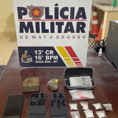 PM prende suspeito faccionado com drogas 