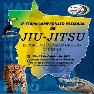 Campeonato Estadual de Jiu-Jitsu em Cuiabá: Água Boa Terá 5 Representantes em Busca do Pódio